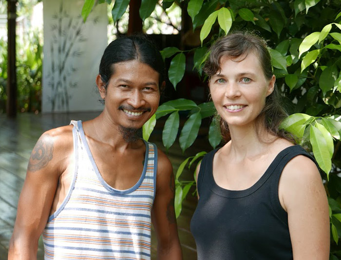 Portrait Win and Tanja Art Yoga Koh Phayam